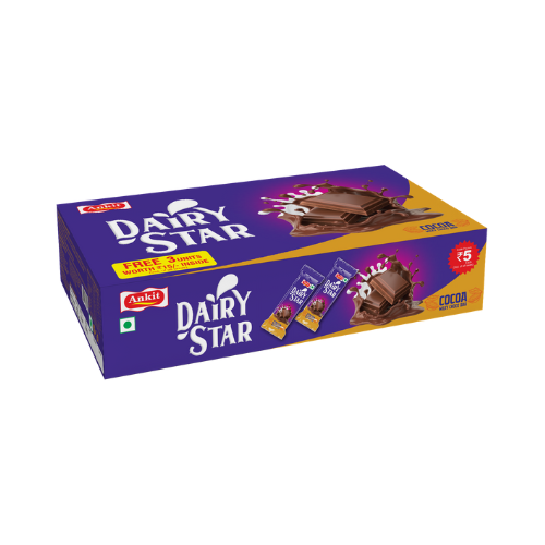 ANKIT DAIRY STAR CHOCO BARS || Rs.5 x 30 PCS || చాకో బార్స్ |
